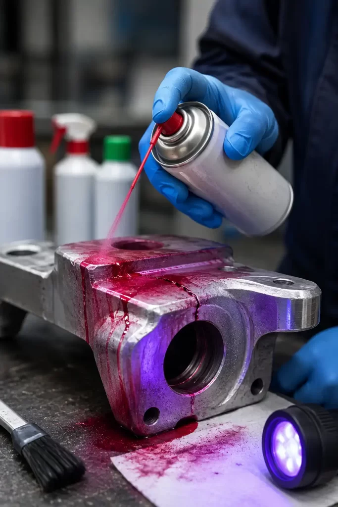 liquid penetrant testing